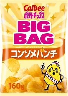 カルビー ポテトチップスBIGBAG（ビッグバッグ） コンソメパンチ味 160g×12袋