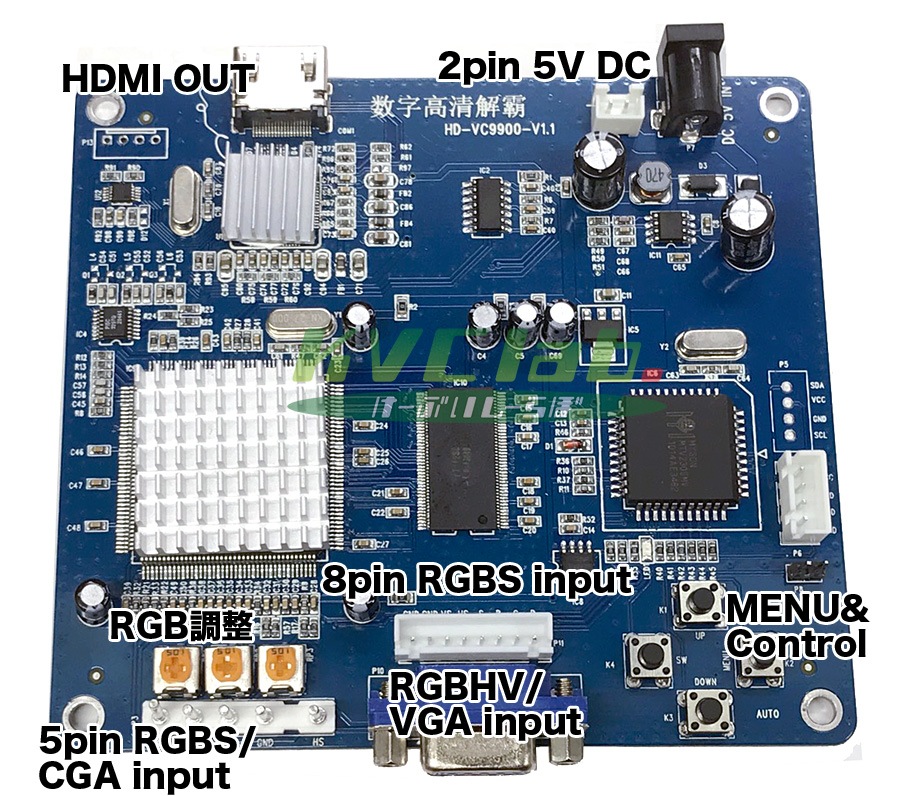 �ڿ��ʡ� HDMI���åץ�����󥳥�С����� VC9900 15/24/31KHz to HDMI