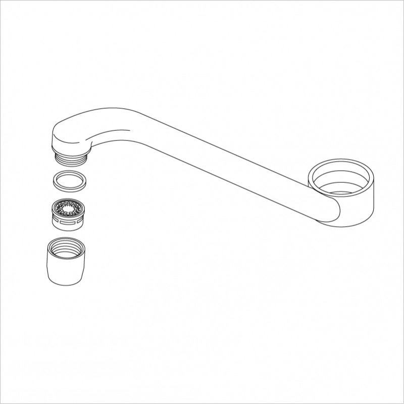 koh Z586JF-20】KM556・KM557・KM558等用 吐水パイプ 200mm ｜【公式】KVK
