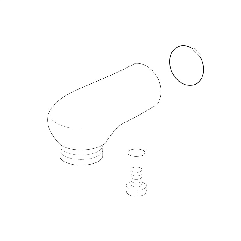 【KP865DW】旧ＭＹＭ　MS6000シリーズ用　吐水口キャップ　ホワイト