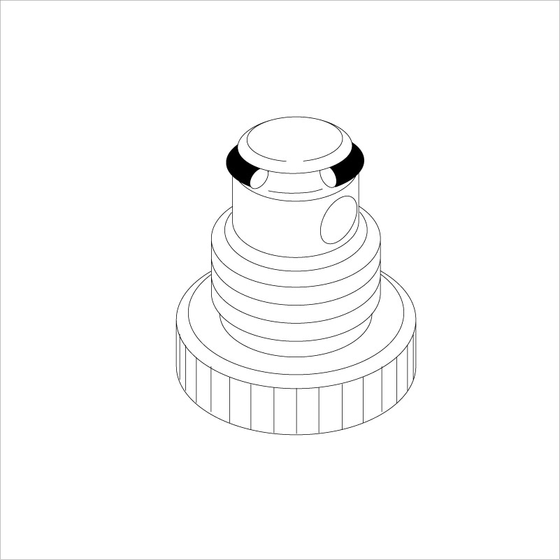 【Z403L】KF170用　水抜きスピンドル　湯側