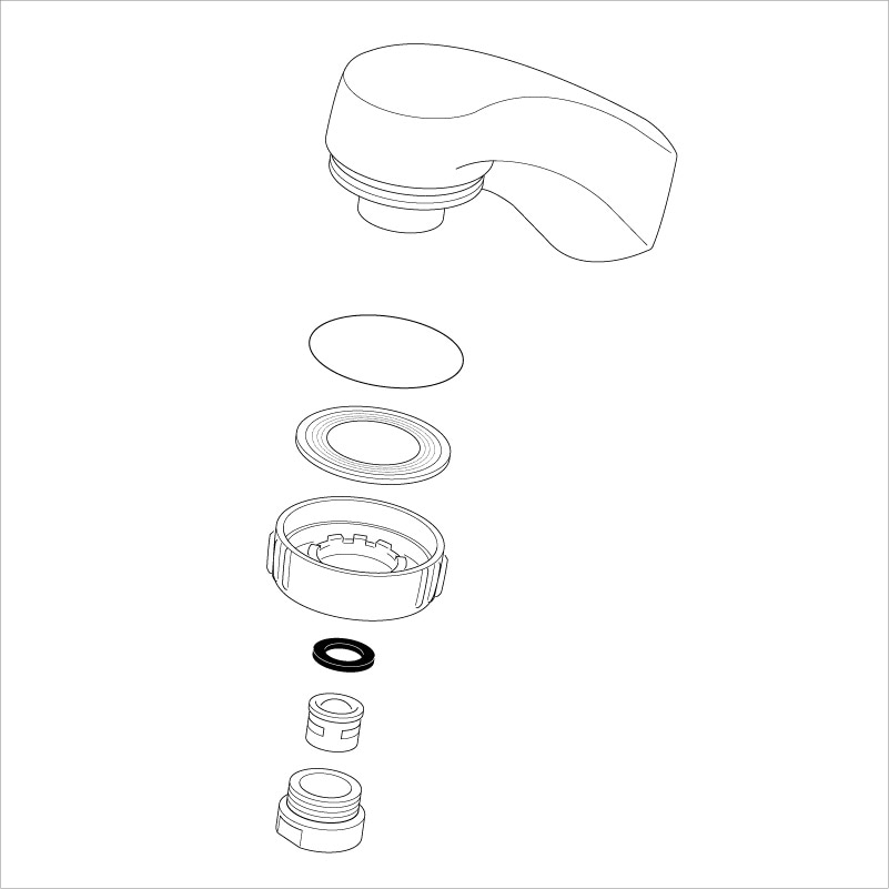 HC742】旧MYM FA547T8等用 シャワーヘッド メッキ｜【公式】KVK通販