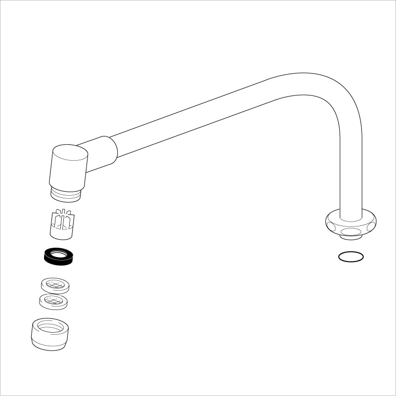 【KPP371DW】旧ＭＹＭ　M325G1等用　パイプ　260mm