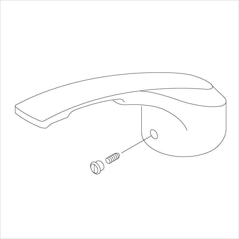 KP1023B】旧MYM キッチン水栓用操作レバー（めっき）｜【公式】KVK