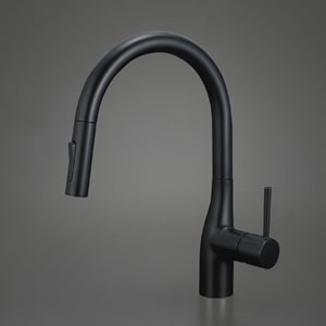【美品】KVK シングルシャワー付き混合栓　KM6061 シングルシャワー付混合栓（eレバー）：KM6061EC｜キッチン用水
