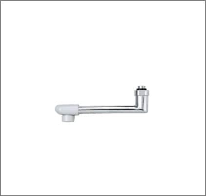 【Z819-15】樹脂キャップ付自在だ円パイプ13（1/2）用　150mm