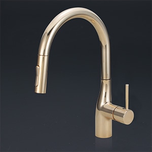 シングルシャワー付混合水栓 KVK KM6061ECT シングルシャワー付混合栓（eレバー）マットブラック