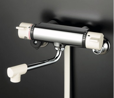 KVK サーモシャワー混合水栓 KF3000HTR3（ホワイト） 水栓金具 浴室