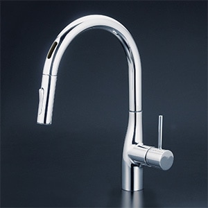 KVK KM6091SCEC 浄水器シングルシャワー付混合栓（センサー） ビルトイン浄水器用シングルシャワー付混合栓 撥水