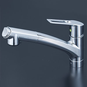 シングルシャワー付混合栓　KVK KM5021ZTPC KVK 流し台用シングルレバー式シャワー付混合栓 KM5021JT (水栓金具