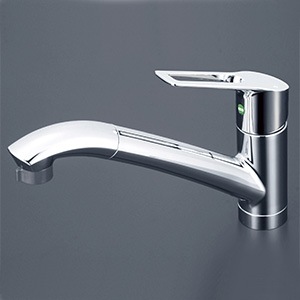 新品未使用☆KVK KM5031(Z)TECシングルレバー付混合栓 シングルシャワー付混合栓：KM5031｜キッチン用水栓：台付1穴