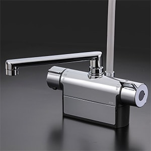 KVK サーモスタット式シャワー(付王) FTB100KRNRKT グレー KVK サーモスタット式シャワー(楽付王)・170mmパイプ付 FTB100KRKT (水