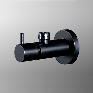 【KU130KMB】アングル形止水栓　マットブラック