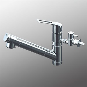 KM6001EC2TU】浄水器内蔵用シングルシャワー付混合栓（eレバー）(分岐