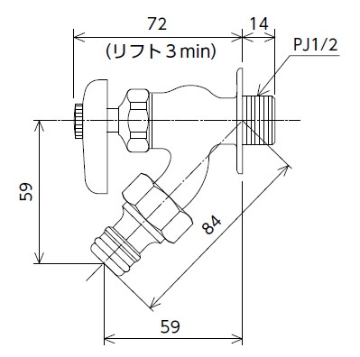 K8SPZ】屋外ホース接続ニップル付散水栓｜【公式】メーカー直営
