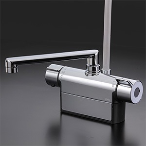 【ホース以外未使用品】KVK FTB200DP1R2 FTB200D1R2TH】撥水デッキ形サーモスタット式シャワー 240mm