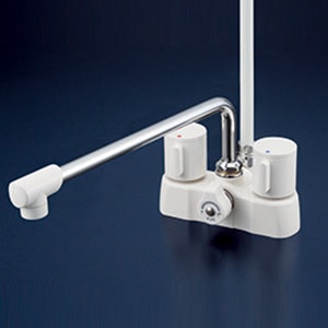 新品、未開封⭐️ KVK デッキ型2ハンドルシャワー KF2008R3 KVK KVK KF2008 2ハンドルシャワー デッキタイプ 浴室水栓 220mmパイプ