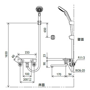 KF800T3WP】サーモスタット式シャワー｜【公式】メーカー直営