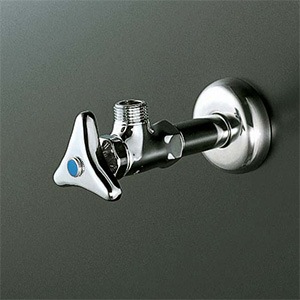 KVKアングルストレート型止水栓 楽天市場】KVK アングル形止水栓 K6P2（銅パイプ・ナット