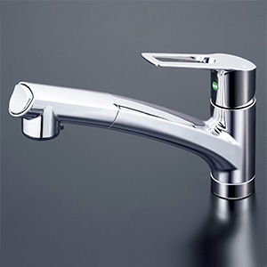 KVK KM5021(Z) 流し台用ハンドルシャワー付シングルレバー式混合栓 KVK 流し台用シングルレバー式シャワー付混合栓(eレバー