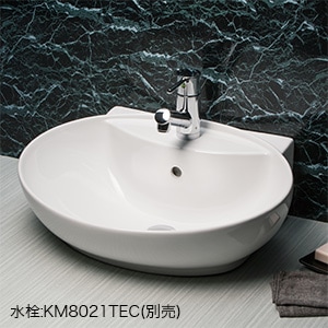 洗面用品 KV880KVCTR】洗面器（ポップアップ用穴付）｜【公式】メーカー直営