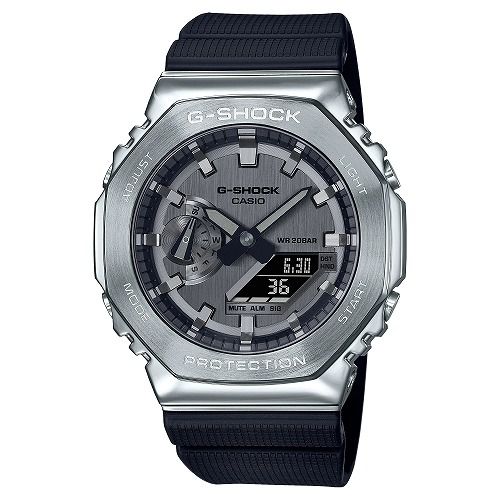 CASIO カシオ/G−SHOCK/2100シリーズ/メタルカバード/クォーツ/GM-2100-1AJF/E3F***/SAランク/88【中古】 カシオGショック GM-2100-1AJF メタルカバードモデル