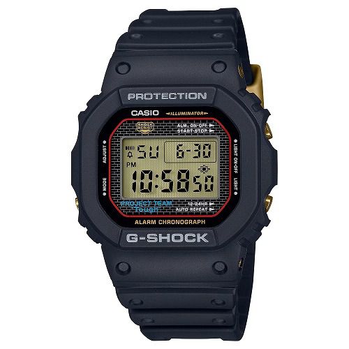CASIO G-SHOCK デジタル腕時計 黒 40周年記念 マルチカラー G-SHOCK 40th Anniversary DW-5040PG-1JR メンズ リクリスタライズド
