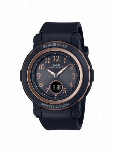 カシオ ベビーG BGA-2900AF-1AJF レディース ブラック 電波ソーラー腕時計
