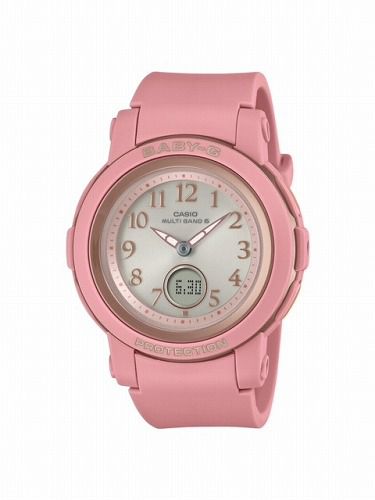 378【美品】CASIO 時計 箱付き シーン 電波ソーラー レディース ピンク