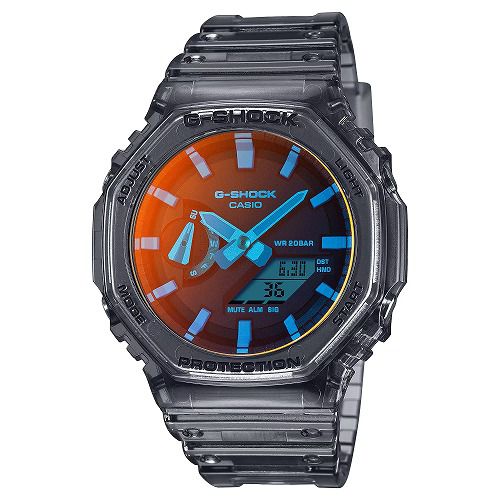 CASIO G-SHOCK GA-2100TLS-8AJF メンズ オクタゴン スケルトン BEACH