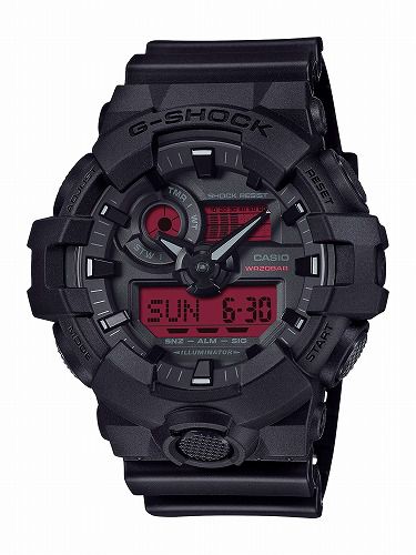 G-SHOCK GA-700BBR-1AJF ブラック×レッド 限定モデル メンズ アナデジ