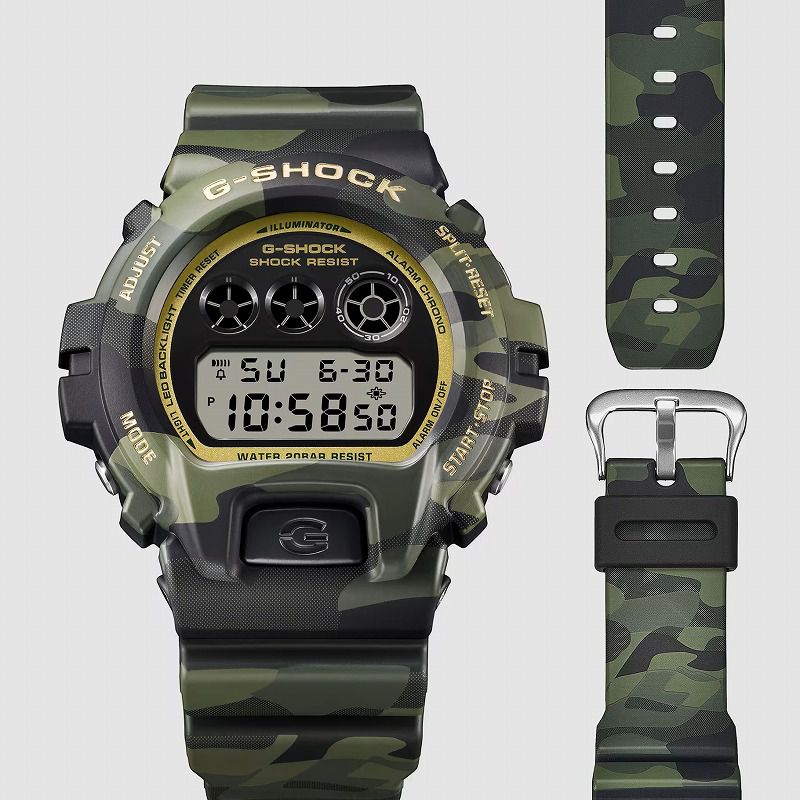 G-SHOCK DW-6900CMG-3JF CASIO ��� �ǥ������ӻ��� CAMO AND GOLD��ǥ� ����������