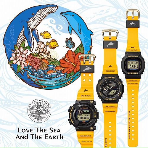 CASIO G-SHOCK �����顼�����ӻ���  GMD-W5600K-9JR �ߥåɥ����� ���륫�������� 2023 Love The Sea And The Earth������������