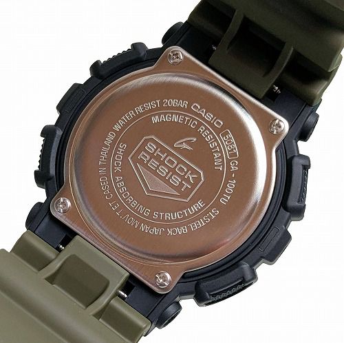 G-SHOCK GA-100TU-1A3JF CASIO アナデジ腕時計 メンズ カーキグリーン