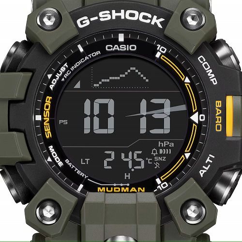 CASIO G-SHOCK MASTER OF G MUDMAN �����顼�����ӻ��ס�GW-9500-3JF����󥺡��ȥ�ץ륻�󥵡� ����������