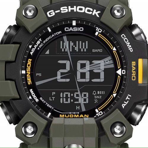 CASIO G-SHOCK MASTER OF G MUDMAN �����顼�����ӻ��ס�GW-9500-3JF����󥺡��ȥ�ץ륻�󥵡� ����������