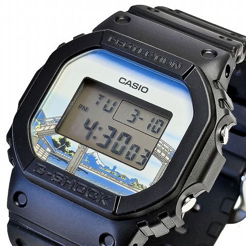 CASIO G-SHOCK デジタル腕時計 DW-5600KHFM25-1JR メンズ 葛飾北斎