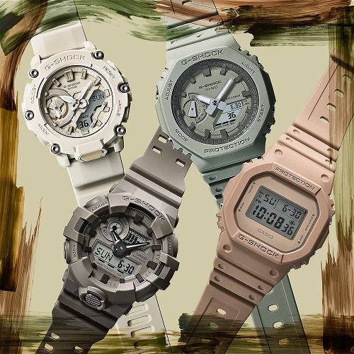 CASIO G-SHOCK ����������٥���(���ѷ��˥��ʥ������ǥ������ӻ���  GA-2100NC-3AJF����󥺡�Natural color ���꡼�� ����������