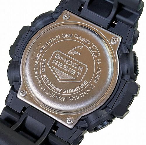CASIO G-SHOCK ���ʥ������ǥ������ӻ���  GA-700BBR-1AJF ��� �֥�å�X��å� �����ǥ� ����������