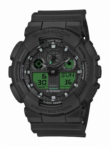 G-SHOCK GA-100BEG-1AJF CASIO ���ʥ������ǥ������ӻ��� ��� BLACK AND ELECTRO GREEN ����������