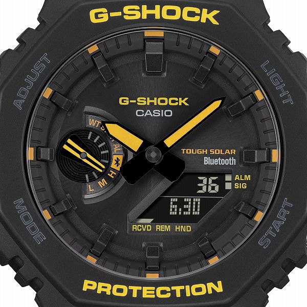 G-SHOCK GA-B2100CY-1AJF Bluetooth タフソーラー オクタゴン Caution