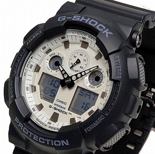 ������G����å� ���ʥ������ǥ������ӻ��� GA-100WD-1AJF ���  Black and brilliant white���꡼�� ����������