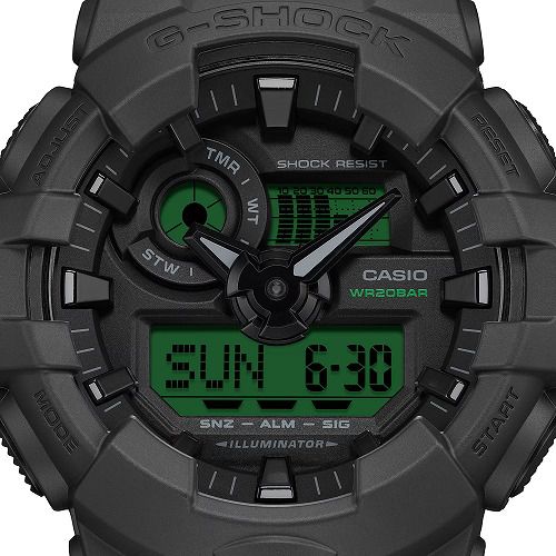 GA-700BEG-1AJF CASIO G-SHOCK ���ʥ������ǥ������ӻ��� ��� BLACK AND ELECTRO GREEN ����������