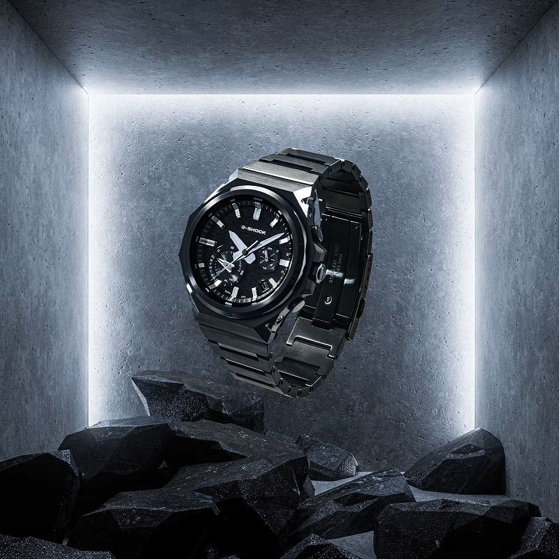 G-SHOCK GST-B1000BD-1AJF CASIO G-STEEL �����顼�ӻ��� Bluetooth@��� ���ޡ��ȥե����� �֥�å�IP��ǥ� ������
