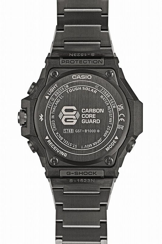 G-SHOCK GST-B1000BD-1AJF CASIO G-STEEL �����顼�ӻ��� Bluetooth@��� ���ޡ��ȥե����� �֥�å�IP��ǥ� ������
