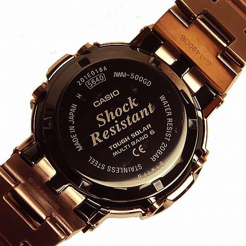 G-SHOCK AWM-500GD-4AJF CASIO フルメタル 電波ソーラー ローズ