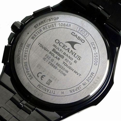 CASIO OCEANUS OCW-S5000B-1AJF オシアナス マンタ Bluetooth