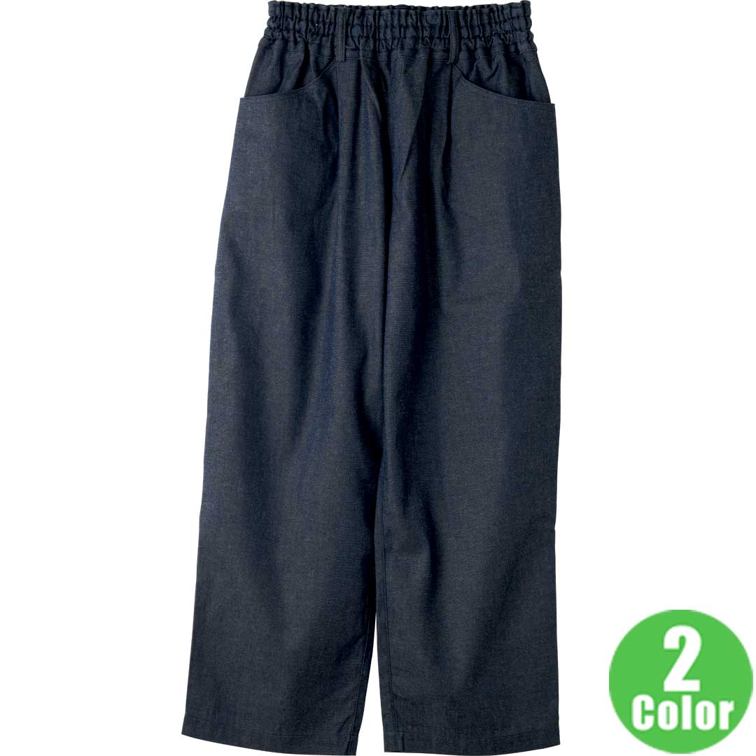 タックギャザーパンツ/リネンや