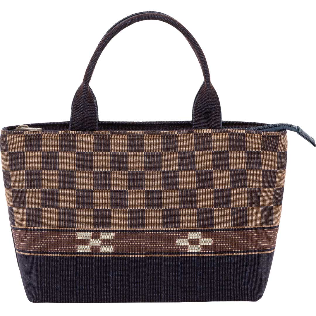 みんさー織　タウントート　藍ヒチガーラ 