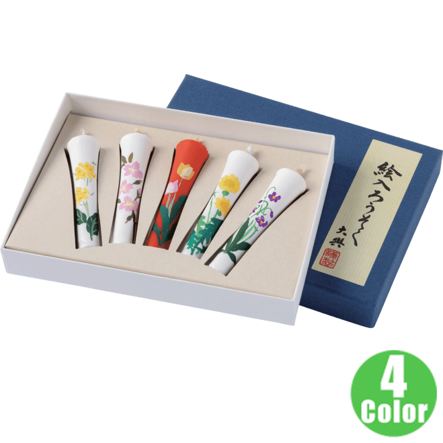 和ろうそく 絵ろうそく 2号5本